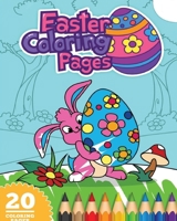 Easter Coloring Book For Kids: Cute and Simple Easter Bunny, Eggs and Spring Illustrations for Kids Ages 4-10 B0C12Z2BXV Book Cover