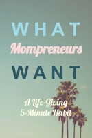 WHAT MOMPRENEURS WANT: A Life-Giving 5 Minute Habit (Medium Palm Trees) 1690631155 Book Cover