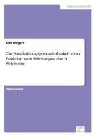 Zur Simulation Approximierbarkeit Einer Funktion Samt Ableitungen Durch Polynome 3838604024 Book Cover