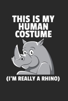 Nashorn Rhino Notizbuch: Nashorn Rhino Notizbuch f�r Liebhaber / Notizheft / Notizblock A5 (6x9in) Dotted Notebook / Punkteraster / 120 gepunktete Seiten 1671708601 Book Cover