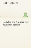 Gedichte Und Aufsatze Zur Deutschen Sprache 3842491395 Book Cover