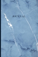 Journal: Blank Lined - Light Blue Marble 1699913307 Book Cover