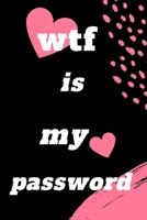 wtf is my password: Internet Password Logbook 144 pages 1653170174 Book Cover