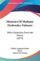 Memoirs of Madame Desbordes-Valmore 143708706X Book Cover