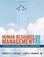 Human Resource Management: Functions, Applications, and Skill Development 1412992427 Book Cover