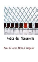 Notice Des Monuments 1117738078 Book Cover