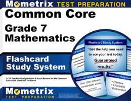 Common Core Grade 7 Mathematics Flashcard Study System: CCSS Test Practice Questions & Exam Review for the Common Core State Standards Initiative (Cards) 1621208737 Book Cover