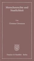 Menschenrechte Und Staatlichkeit 3428142276 Book Cover