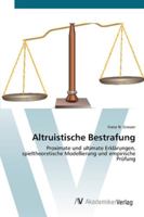 Altruistische Bestrafung 3639425820 Book Cover