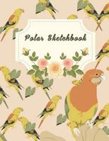 Polar Sketchbook: 1/4 Inch Centered: Polar Coordinates, Polar Graph Paper Notebook 120 Pages Large Print 8.5" x 11" 1722265647 Book Cover