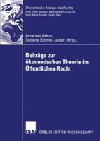 Beitrage Zur Okonomischen Theorie Im Offentlichen Recht 3824477890 Book Cover