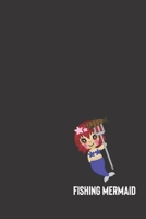 fishing mermaid: small lined Mermaid Notebook / Travel Journal to write in (6'' x 9'') 120 pages 1692473581 Book Cover