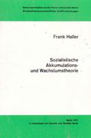 Sozialistische Akkumulations- Und Wachstumstheorie: Zur Kritik Der Politischen Okonomie Des Sozialismus in Der DDR 3428030966 Book Cover