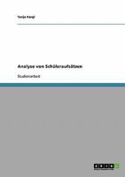 Analyse von Schüleraufsätzen 3638697061 Book Cover