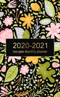 2020-2021 Two Year Monthly Planner: Gold Floral Design - 2 Year Pocket Planner Calendar 5x8 inches Jan 2020 to Dec 2021 with Phone Book - Personal Planner 24 Months Monthly View Notebook Organizer Age 1703947509 Book Cover