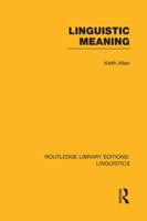 Linguistic Meaning 1138995444 Book Cover