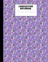 Composition Notebook: Husky Purple College Ruled Book 1793866953 Book Cover