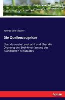 Die Quellenzeugnisse 3743416727 Book Cover