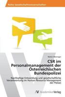 CSR im Personalmanagement der Österreichischen Bundespolizei 3639499174 Book Cover