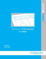 Previsualized Costume Sketchbook: Adult Female 0989267539 Book Cover