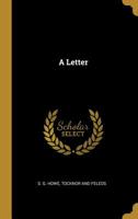 A Letter 1010431587 Book Cover