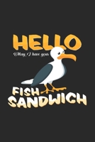 Fish sandwich: 6x9 Seagull - dotgrid - dot grid paper - notebook - notes 1702052249 Book Cover