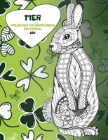 Malbücher für Erwachsene für Frauen - Zen - Tier B08TZ3HXKW Book Cover