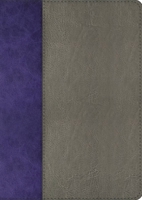 The Jeremiah Study Bible, NKJV: Gray and Purple LeatherLuxe Limited Edition: What It Says. What It Means. What It Means For You. 1546001603 Book Cover