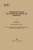 Vergleichende Versuche über Verholzungsreaktionen und Fluoreszenz 3662228297 Book Cover