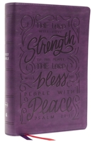 NKJV, Giant Print Center-Column Reference Bible, Verse Art Cover Collection, Leathersoft, Purple, Red Letter, Comfort Print: Holy Bible, New King James Version 0785292764 Book Cover