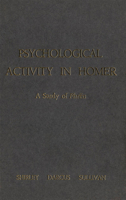 Psychological Activity in Homer 0886290791 Book Cover