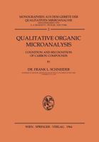 Qualitative Organic Microanalysis: Cognition and Recognition of Carbon Compounds 370915829X Book Cover