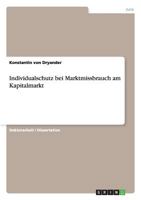 Individualschutz bei Marktmissbrauch am Kapitalmarkt 3640443632 Book Cover