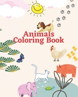 Animals Coloring Book: A collection of different animals with scientific name for kids ages 4-13 B09HFSN4LW Book Cover
