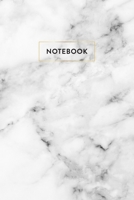 Notebook: White Marble - Notizbuch in moderner Marmor Optik ca. DIN A5 (6x9''), liniert, 108 Seiten, Wei�er Marmor mit Gold f�r Notizen, Termine und Skizzen - Ideal als Organizer, Kalender, Semesterpl 170621233X Book Cover