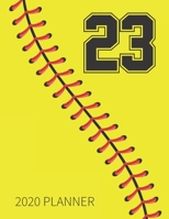 23 2020 Planner: Softball Jersey Number 23 Twenty Three Weekly Planner Includes Daily Planner & Monthly Overview | Personal Organizer With 2020 ... Coaches And Fans | 8.5x11 Inch White Paper 1675514178 Book Cover