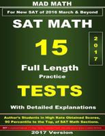 2017 New SAT Math 15 Tests 197842177X Book Cover