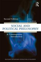 Social and Political Philosophy: A Contemporary Introduction 113884165X Book Cover