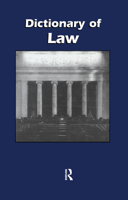 Dictionary of Law 071368318X Book Cover