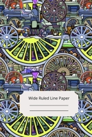Steampunk Theme Art Wide Ruled Line Paper 1652263519 Book Cover
