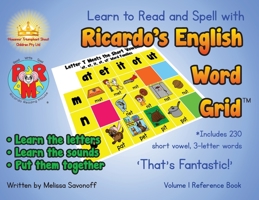 Learn to Read and Spell with Ricardo's English Word Grid(TM): Volume 1 Reference Book 0648809315 Book Cover