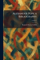Alexander Pope a Bibliography 1025266455 Book Cover