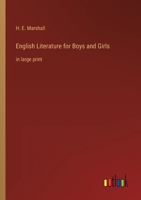 English Literature for Boys and Girls: in large print 3368345060 Book Cover