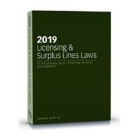 2019 Licensing  Surplus Lines Laws 1949506150 Book Cover
