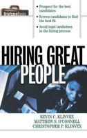 Hiring Great People 0071833374 Book Cover