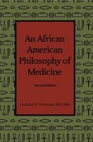 An African American Philosophy of Medicine: Second Edition 1636614442 Book Cover