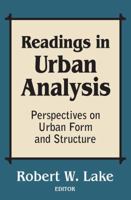 Readings in Urban Analysis 0882850822 Book Cover