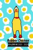 Rubber Chicken - Calendar 2020 - 2021 : Datebook for Two Years - Internet Cult Crazy Rubberchicken Music - 6 X 9 Inch ( DIN 5), Lined Date Pages - 106 Weeks 1650440898 Book Cover