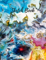 Sketch Book for Drawing: 8.5" X 11" (21.59 x 27.94 cm), 120 Large Blank Page Sketchbook for Drawing, Painting, Sketching and Creative Doodling (Marble Design Sketch Pad) 1674717555 Book Cover
