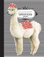 Composition Notebook Lady Llama: Wide Ruled Notebook for Kids, Girls, Teens, Back To School, Teachers, Homeschool, Homework - 7.44x9.69 Composition No 1721041729 Book Cover